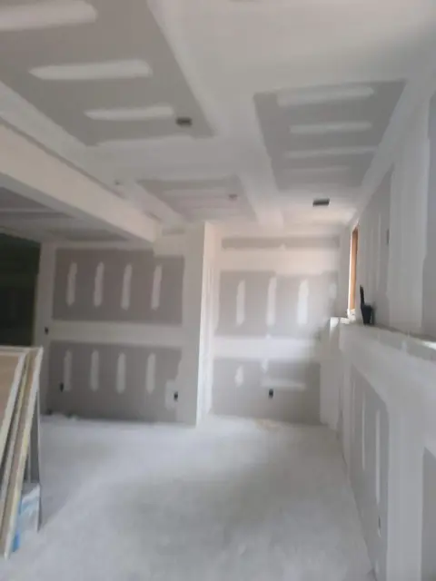 Basement finished with drywall