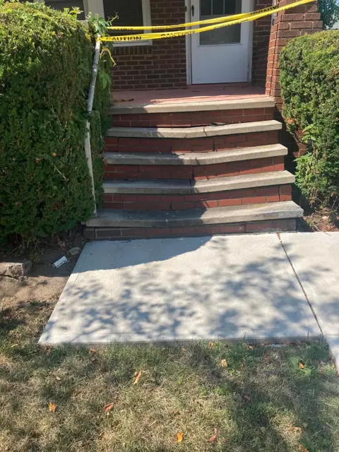 Front steps and walk