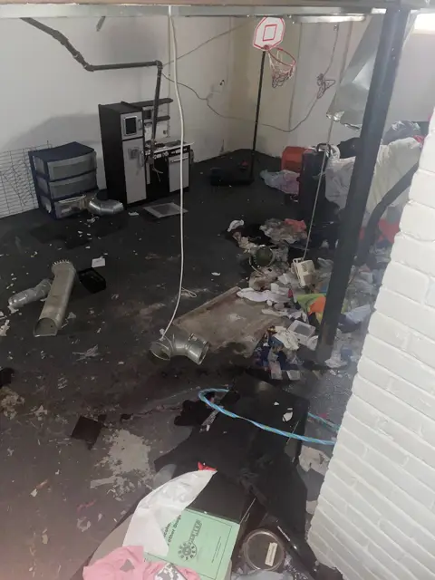 Basement cleanout, before