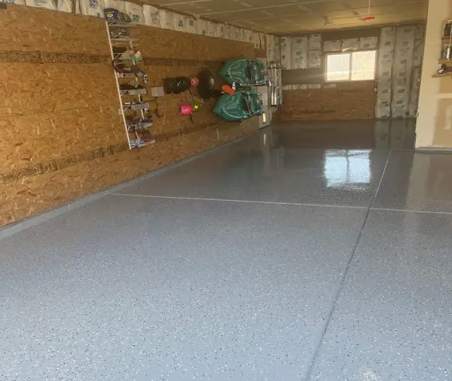 Epoxy garage floor