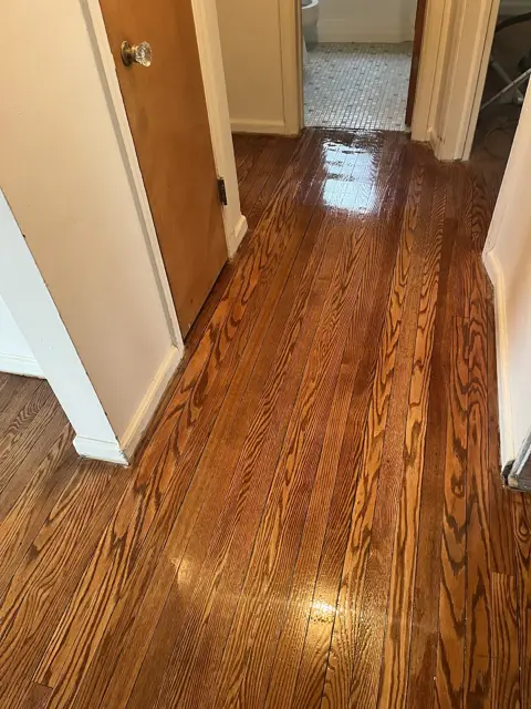 Hallway floors refinished