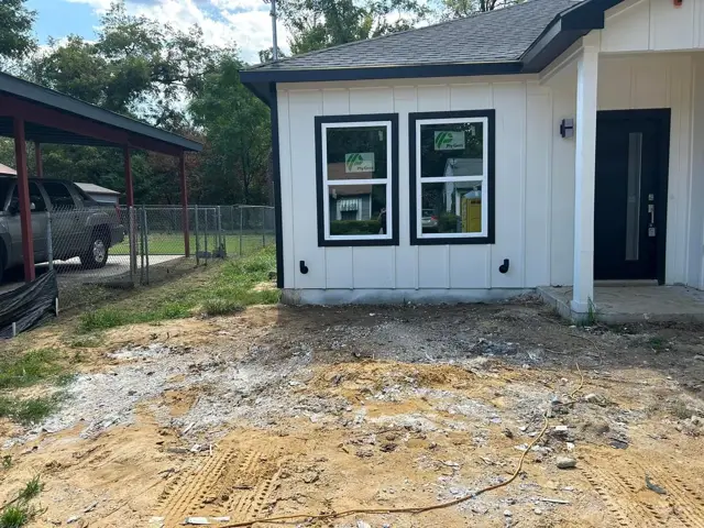 New exterior siding and windows