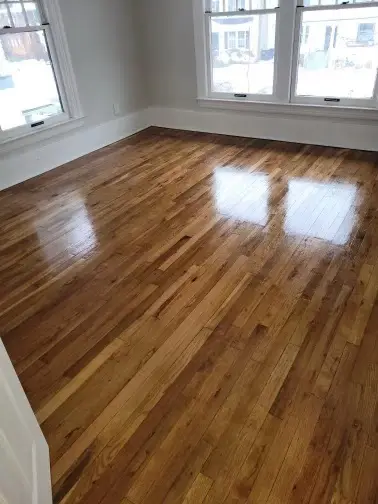 Refinished hardwood
