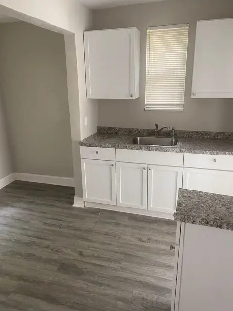 Kitchen with new cabinets and counters