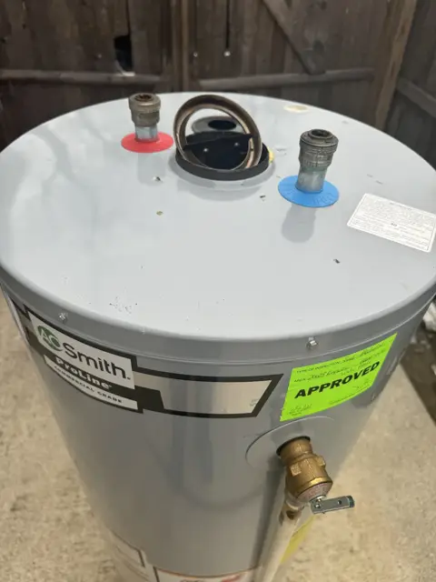 New water heater, inspection approved